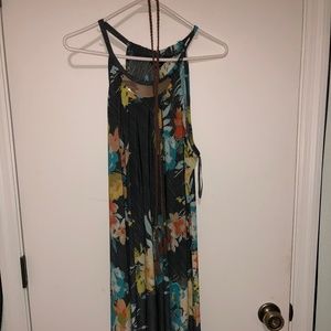 Cute Grey Floral Dress